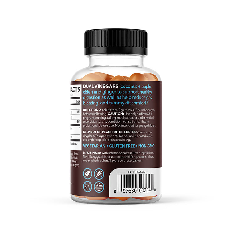 Coconut Vinegar & Ginger - Digestive Support Gummy