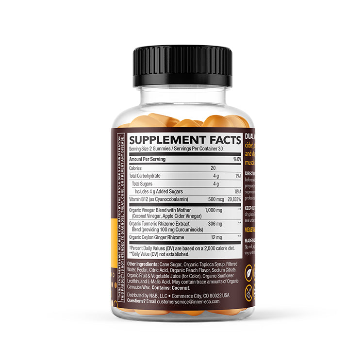 Coconut Vinegar & Turmeric - Muscle & Joint Gummy