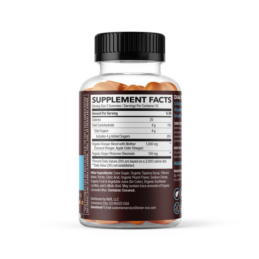 Coconut Vinegar & Ginger - Digestive Support Gummy